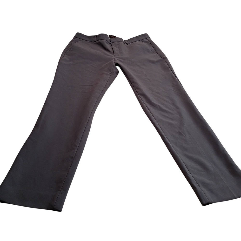 Banana Republic Ryan Straight Leg Dress Pants Women's 10 Blue Trousers Office